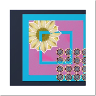 Abstract Flower Posters and Art